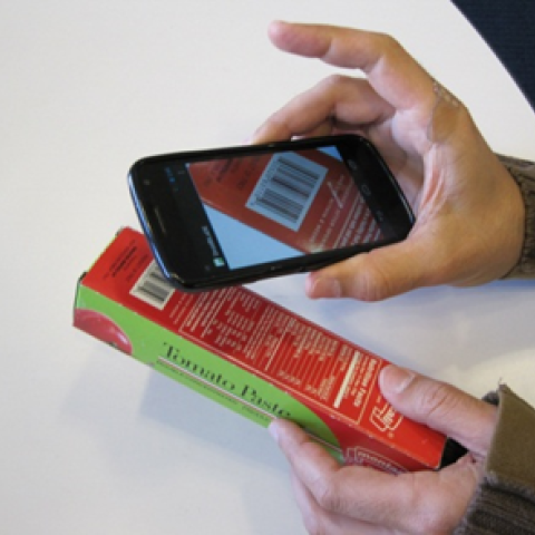 BLaDE (Barcode Localization and Decoding Engine) smartphone app in action