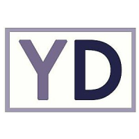 The letter Y in lavender and D in purple, with a lavender rectangle around the two letters 