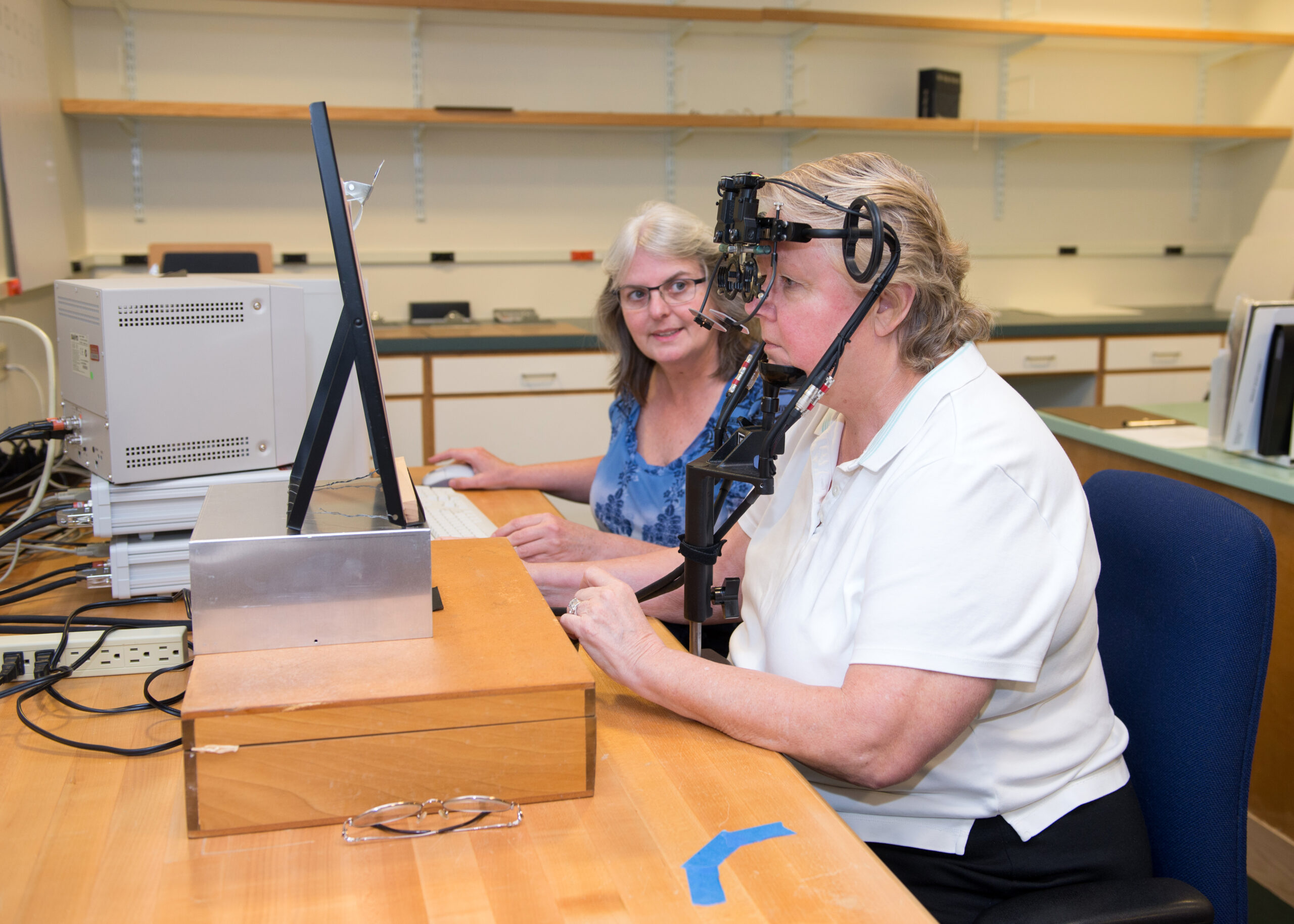 A researcher runs an experiment on her colleague