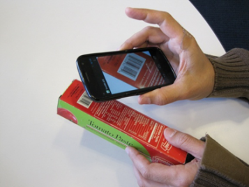 BLaDE (Barcode Localization and Decoding Engine) smartphone app in action