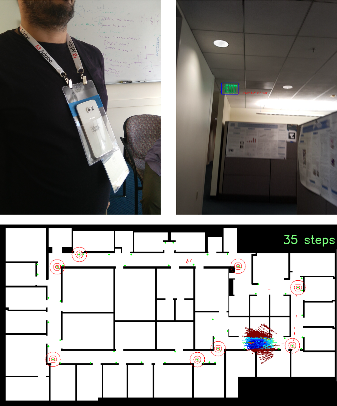 map pose and exit detection image