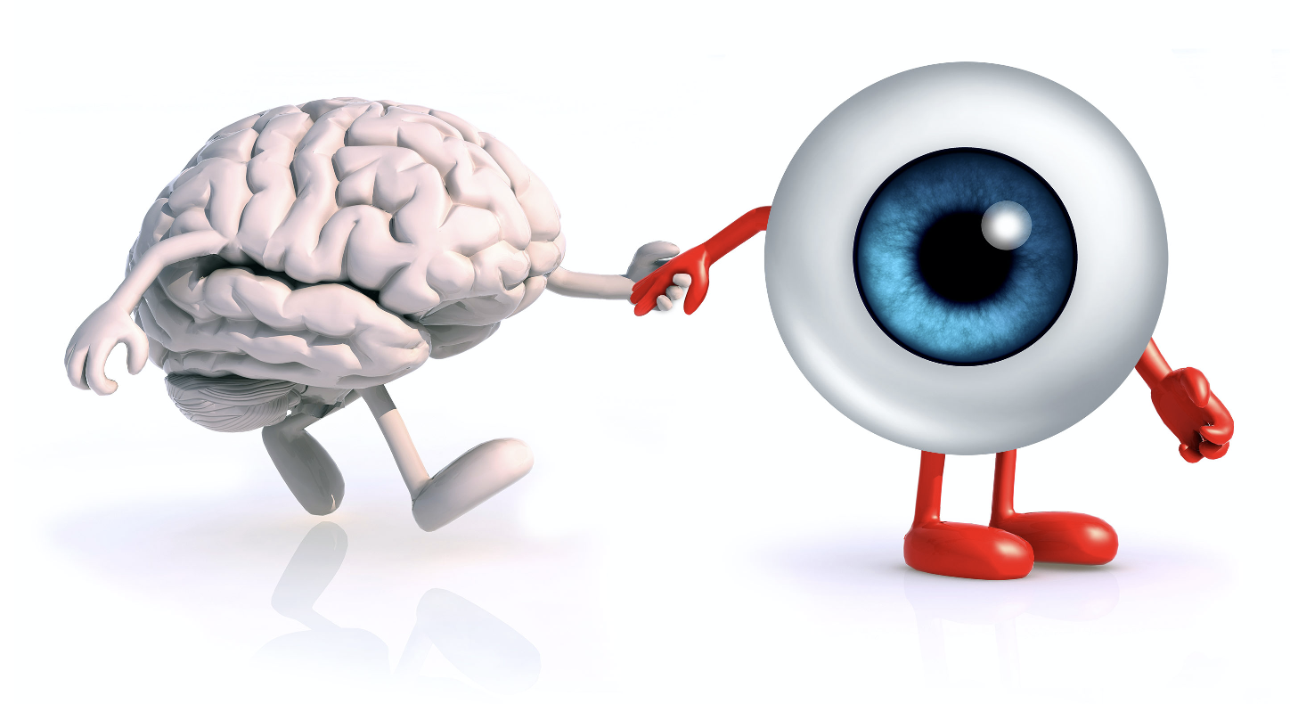 SEELAB Logo: anthropomorphized brain and eyeball icons holding hands