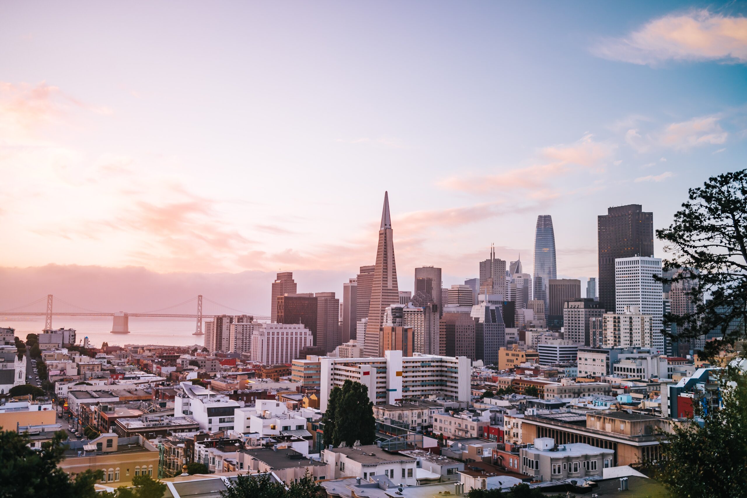 San Francisco skyline at dusk
